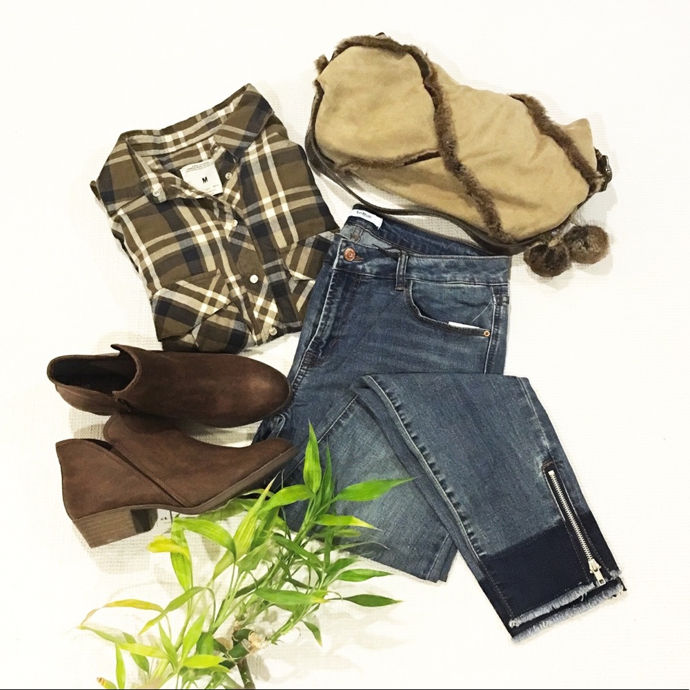 Kensie Skinny Ankle Crop Jeans Released Hem 10/30